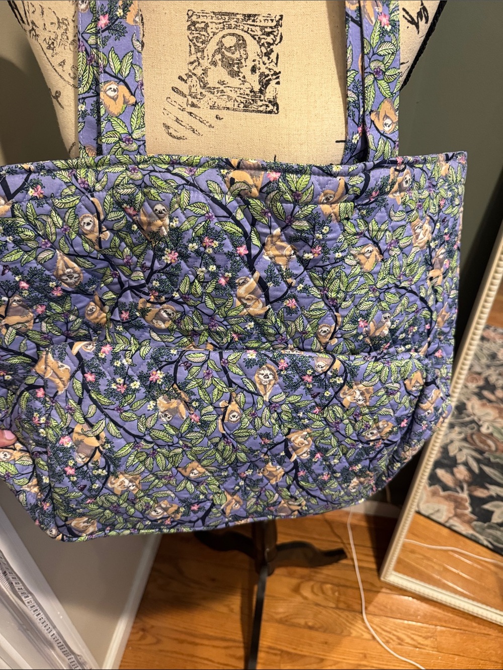 Vera Bradley Sloth Floral Grand Quilted Tote NWT - Picture 11 of 11